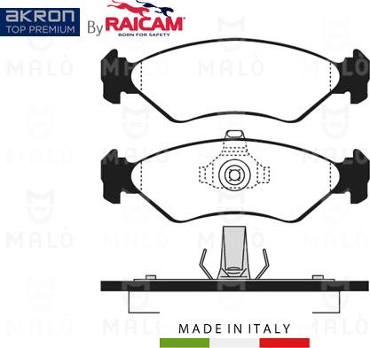 AKRON-MALÒ 28480024 - Set placute frana,frana disc aaoparts.ro