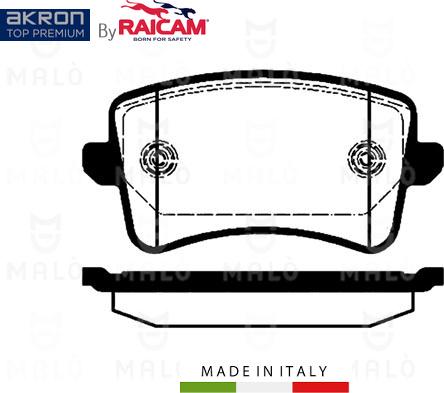 AKRON-MALÒ 28480163 - Set placute frana,frana disc aaoparts.ro