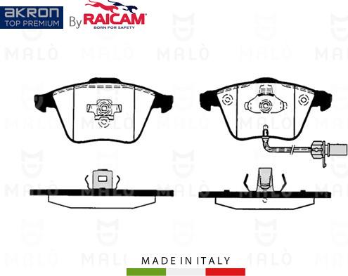 AKRON-MALÒ 28480210 - Set placute frana,frana disc aaoparts.ro
