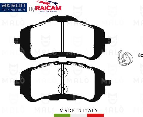 AKRON-MALÒ 28481167 - Set placute frana,frana disc aaoparts.ro