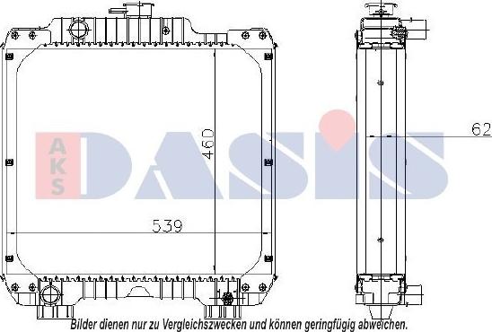 AKS Dasis 440301N - Radiator, racire motor aaoparts.ro