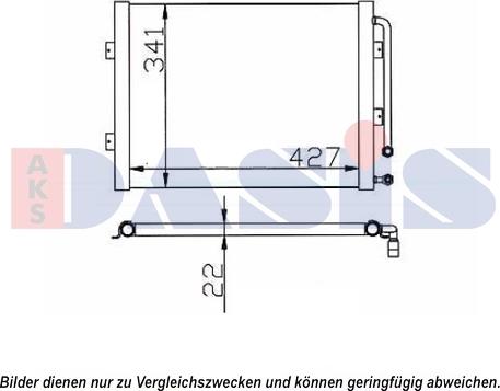 AKS Dasis 442005N - Condensator, climatizare aaoparts.ro