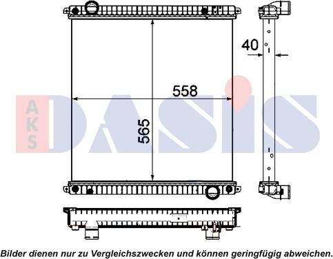 AKS Dasis 400050N - Radiator, racire motor aaoparts.ro