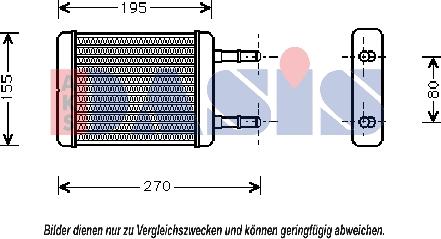 AKS Dasis 569007N - Schimbator caldura, incalzire habitaclu aaoparts.ro