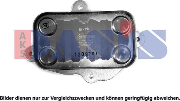 AKS Dasis 566017N - Radiator ulei, ulei motor aaoparts.ro