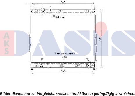 AKS Dasis 510132N - Radiator, racire motor aaoparts.ro