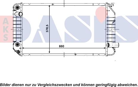 AKS Dasis 520054N - Radiator, racire motor aaoparts.ro