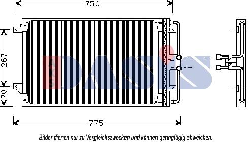 AKS Dasis 522600N - Condensator, climatizare aaoparts.ro