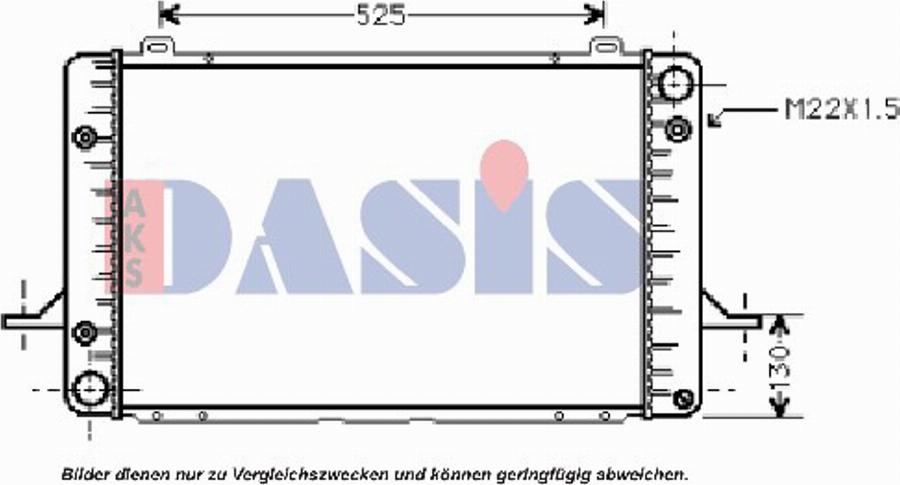 AKS Dasis 090430N - Radiator, racire motor aaoparts.ro