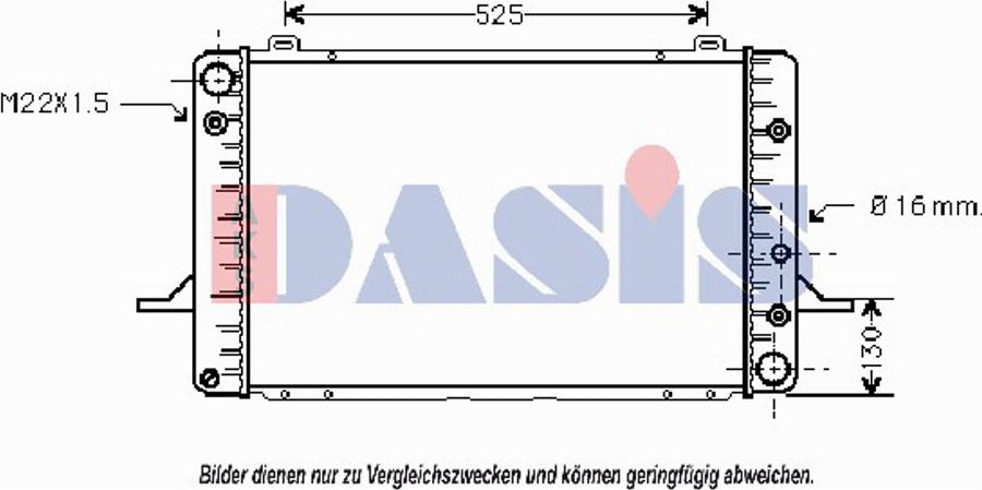 AKS Dasis 090760N - Radiator, racire motor aaoparts.ro