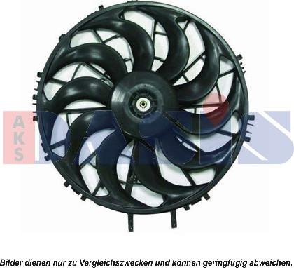 AKS Dasis 098088N - Ventilator, radiator aaoparts.ro