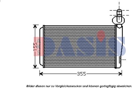 AKS Dasis 049013N - Schimbator caldura, incalzire habitaclu aaoparts.ro