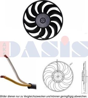 AKS Dasis 048054N - Ventilator, radiator aaoparts.ro