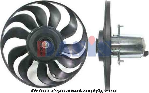 AKS Dasis 048089N - Ventilator, radiator aaoparts.ro
