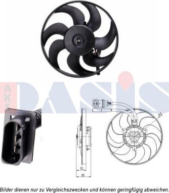 AKS Dasis 048115N - Ventilator, radiator aaoparts.ro