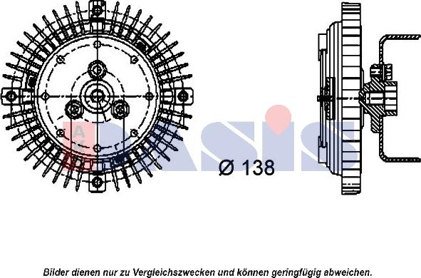 AKS Dasis 048200N - Cupla, ventilator radiator aaoparts.ro