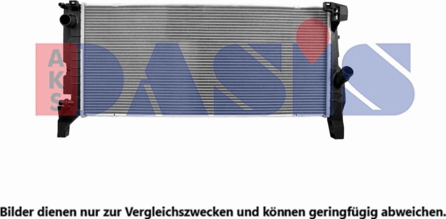 AKS Dasis 050107N - Radiator, racire motor aaoparts.ro