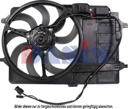 AKS Dasis 058031N - Ventilator, radiator aaoparts.ro