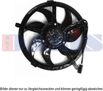 AKS Dasis 058077N - Ventilator, radiator aaoparts.ro