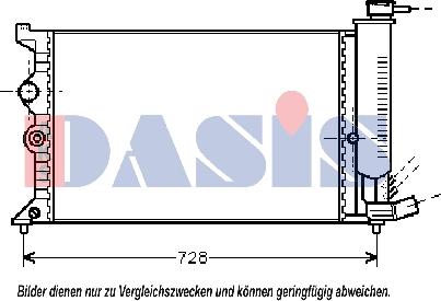 AKS Dasis 060450N - Radiator, racire motor aaoparts.ro