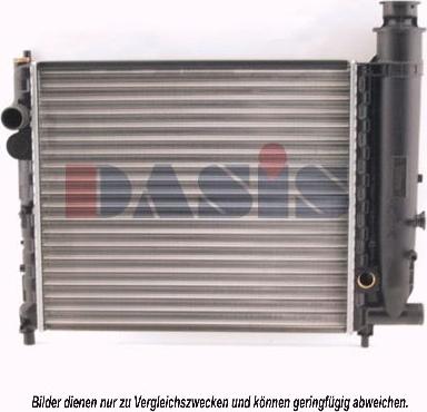 AKS Dasis 060080N - Radiator, racire motor aaoparts.ro