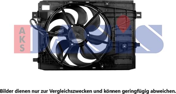 AKS Dasis 068092N - Ventilator, radiator aaoparts.ro
