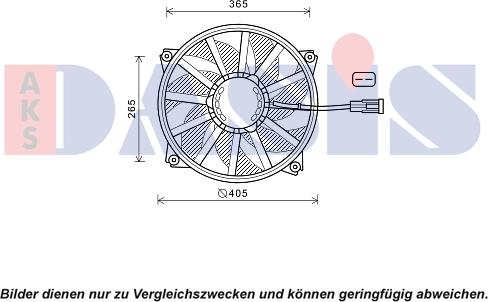 AKS Dasis 068074N - Ventilator, radiator aaoparts.ro