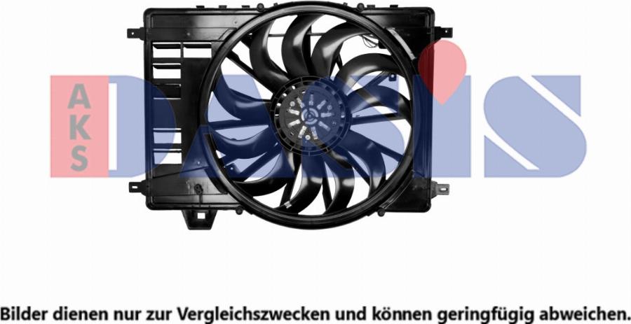 AKS Dasis 028029N - Ventilator, radiator aaoparts.ro
