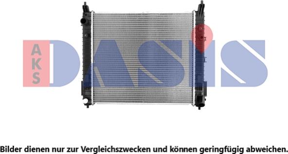AKS Dasis 070201N - Radiator, racire motor aaoparts.ro