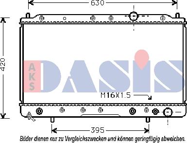 AKS Dasis 140950N - Radiator, racire motor aaoparts.ro