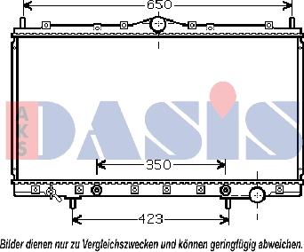 AKS Dasis 140058N - Radiator, racire motor aaoparts.ro