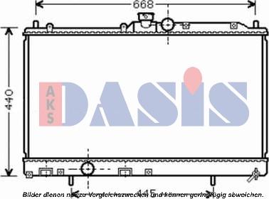 AKS Dasis 140083N - Radiator, racire motor aaoparts.ro