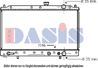 AKS Dasis 141240N - Radiator, racire motor aaoparts.ro