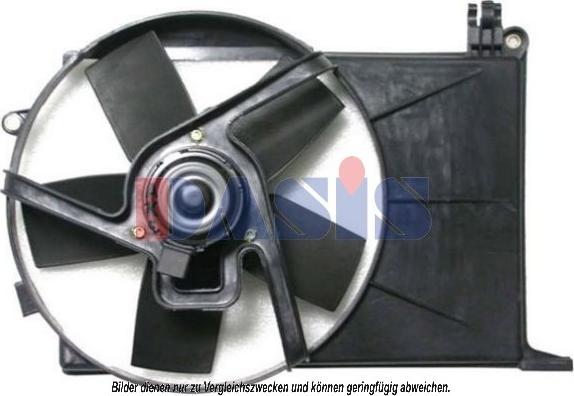 AKS Dasis 158170N - Ventilator, radiator aaoparts.ro