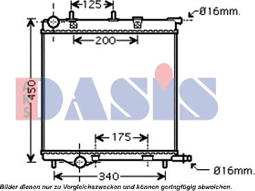 AKS Dasis 160113N - Radiator, racire motor aaoparts.ro