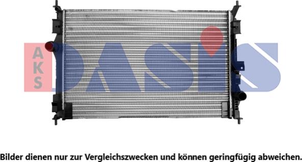 AKS Dasis 160121N - Radiator, racire motor aaoparts.ro