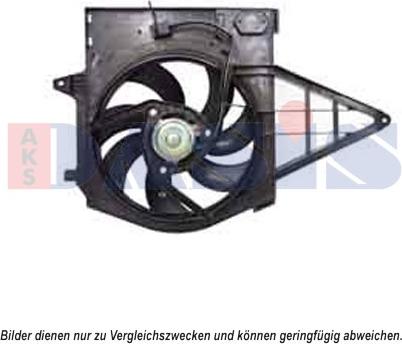 AKS Dasis 168056N - Ventilator, radiator aaoparts.ro