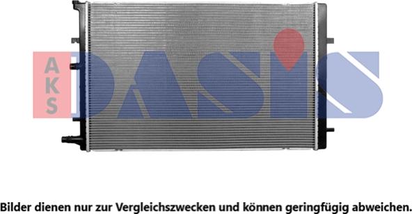 AKS Dasis 180050N - Radiator, racire motor aaoparts.ro