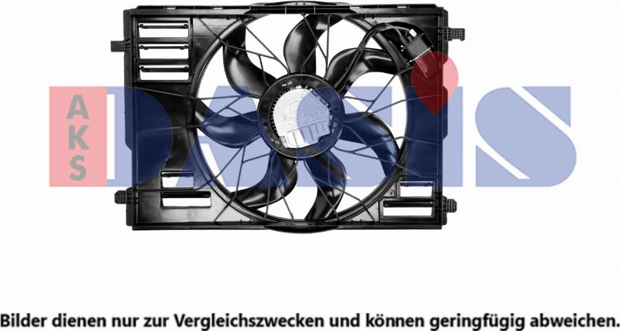 AKS Dasis 128095N - Ventilator, radiator aaoparts.ro