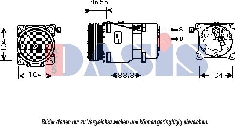 AKS Dasis 851818N - Cupla magnetica, climatizare aaoparts.ro