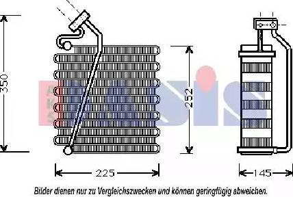 AKS Dasis 820146N - Evaporator,aer conditionat aaoparts.ro