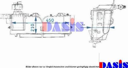 AKS Dasis 820174N - Evaporator,aer conditionat aaoparts.ro
