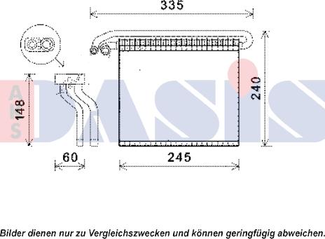 AKS Dasis 820346N - Evaporator,aer conditionat aaoparts.ro