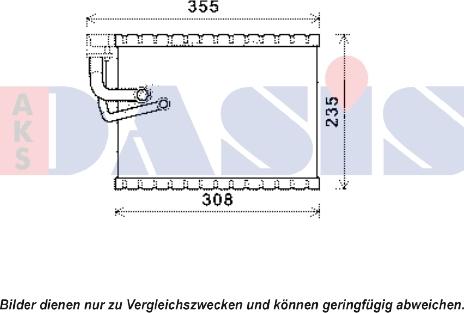 AKS Dasis 820334N - Evaporator,aer conditionat aaoparts.ro