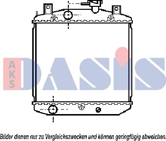 AKS Dasis 360150N - Radiator, racire motor aaoparts.ro