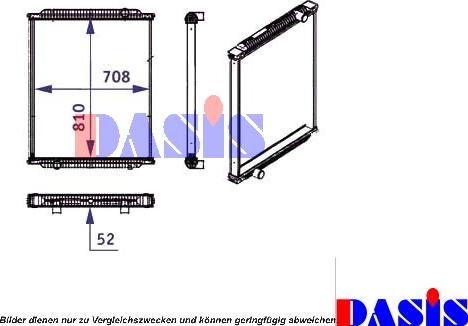 AKS Dasis 260006N - Radiator, racire motor aaoparts.ro