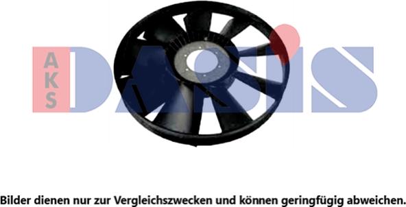 AKS Dasis 268026N - Paleta ventilator, racire motor aaoparts.ro