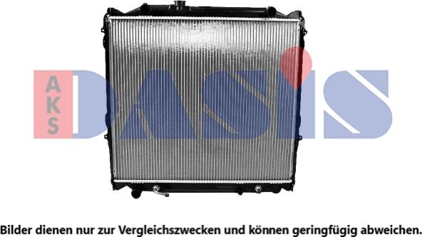 AKS Dasis 210043N - Radiator, racire motor aaoparts.ro