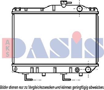 AKS Dasis 210140N - Radiator, racire motor aaoparts.ro