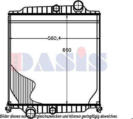 AKS Dasis 280017N - Radiator, racire motor aaoparts.ro
